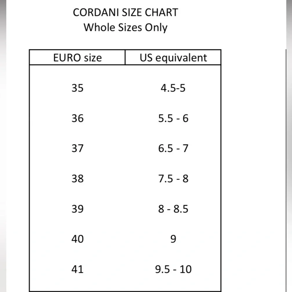 Cordani knew Boots 7.5/8